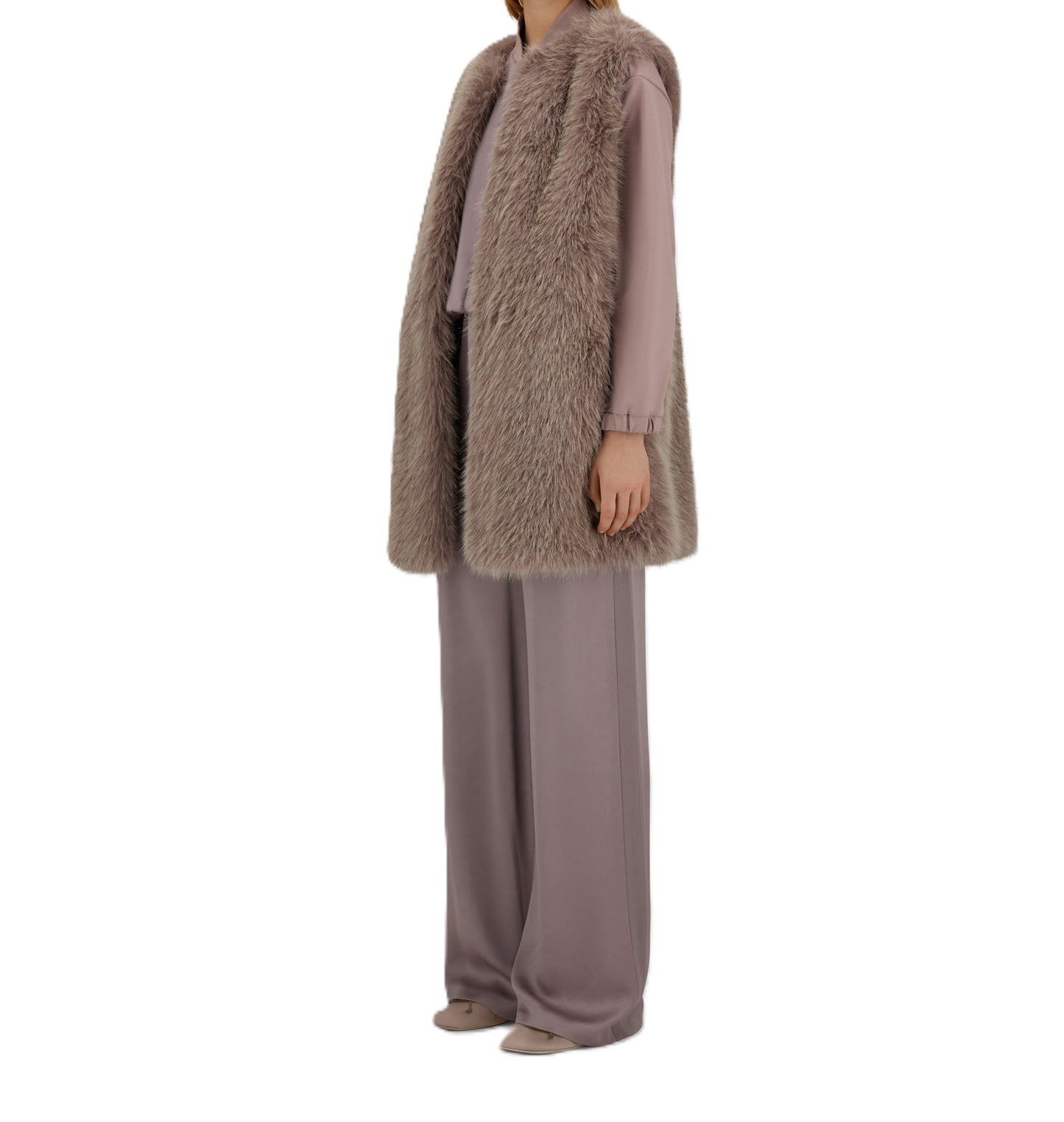 Gilet in Faux Fur