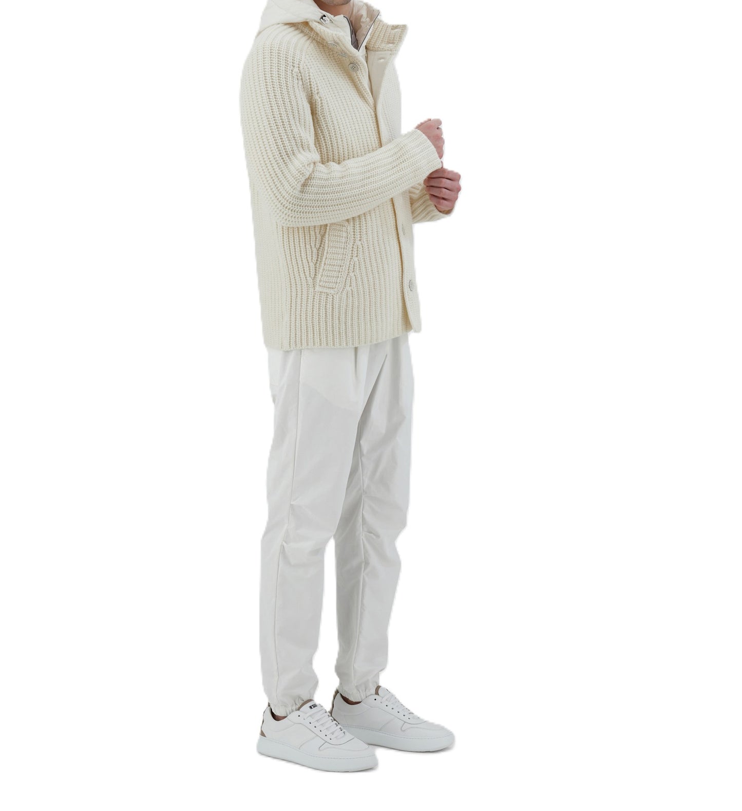 Bomber in maglia con pettorina