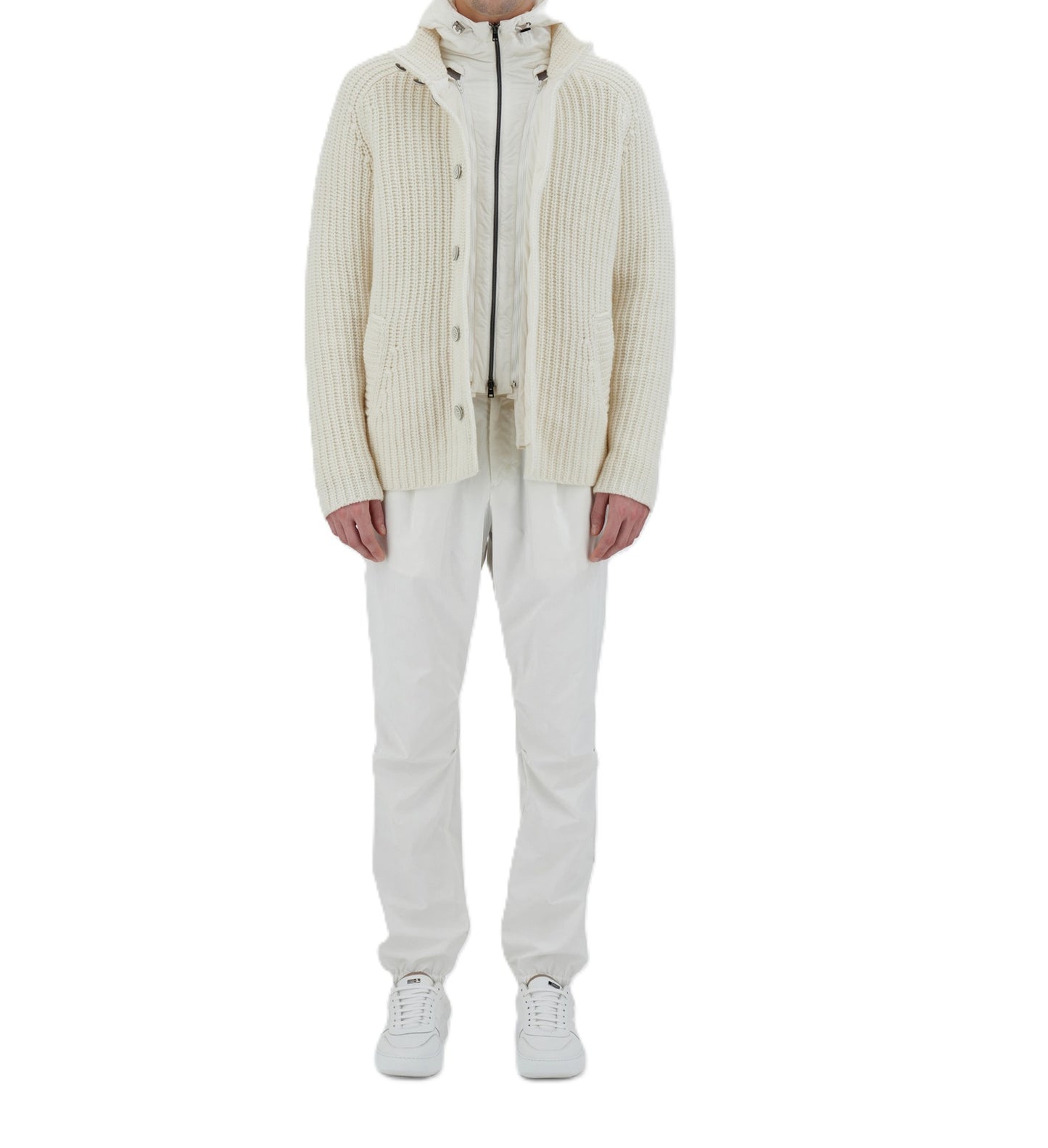 Bomber in maglia con pettorina