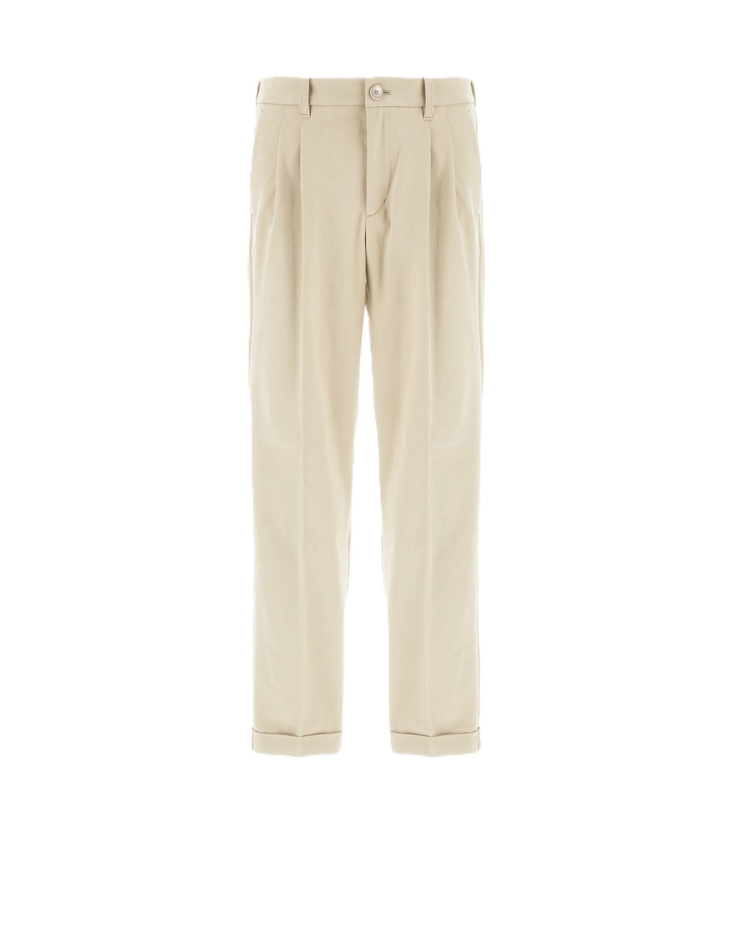Pantaloni con risvolto regular fit