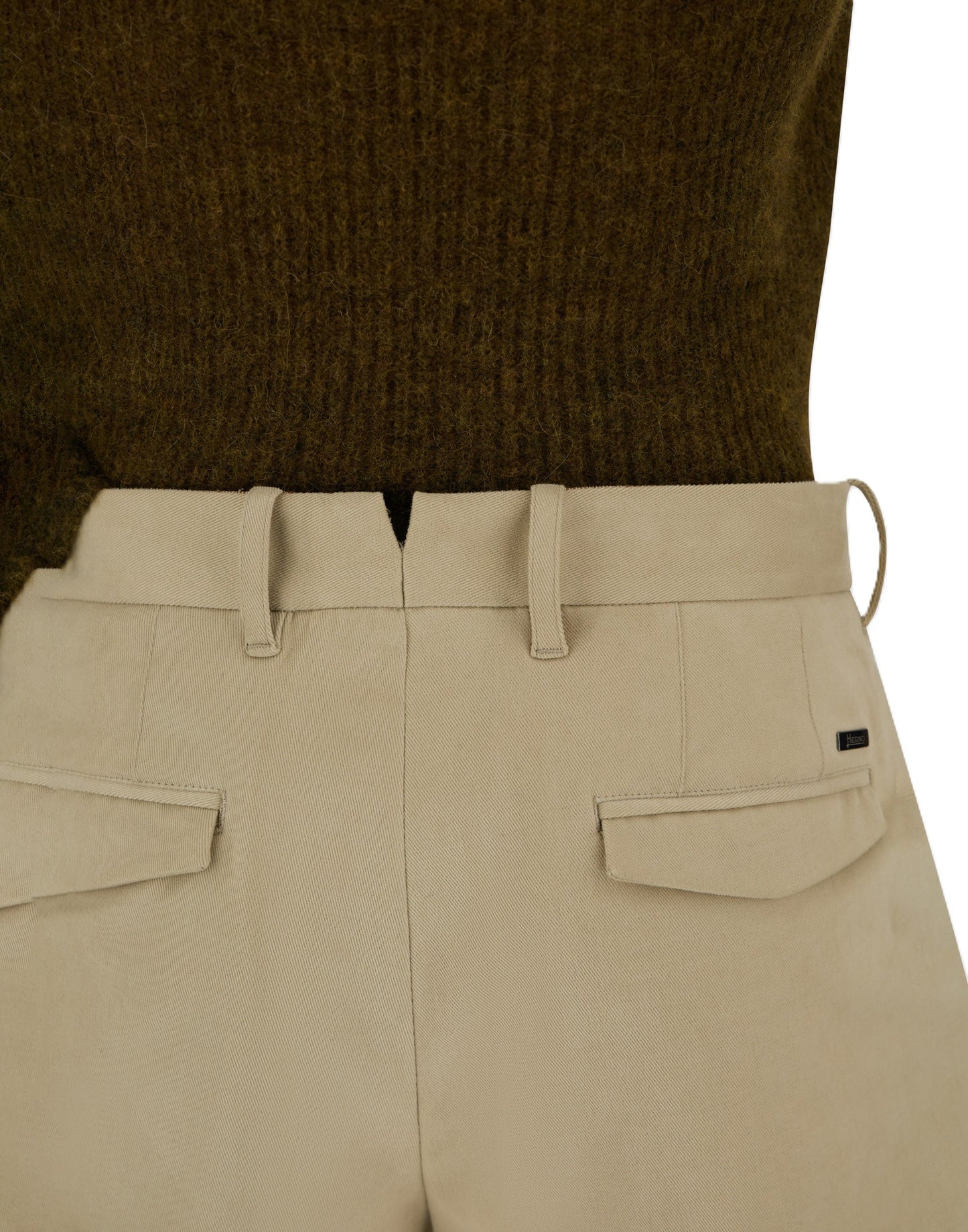 Pantaloni con risvolto regular fit