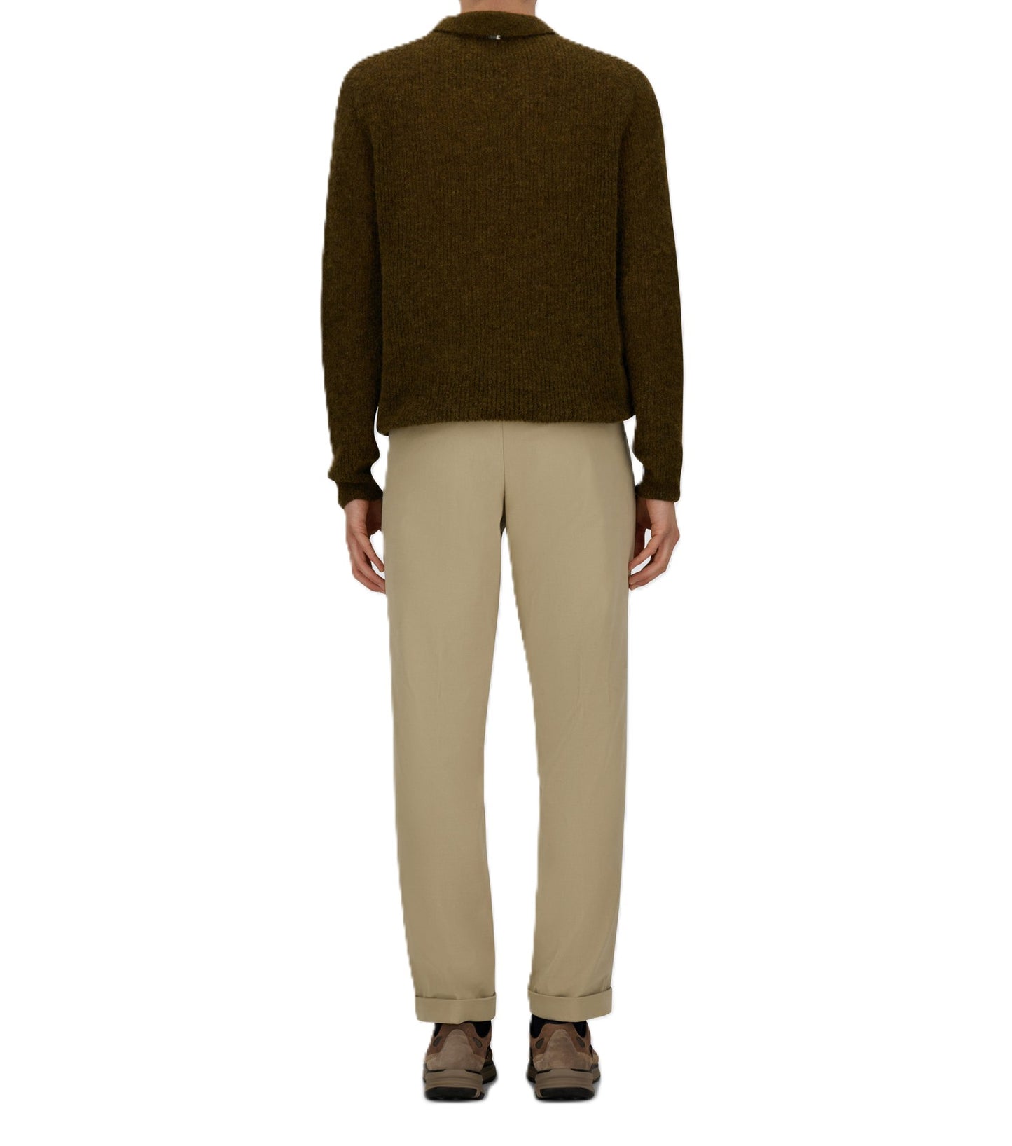 Pantaloni con risvolto regular fit