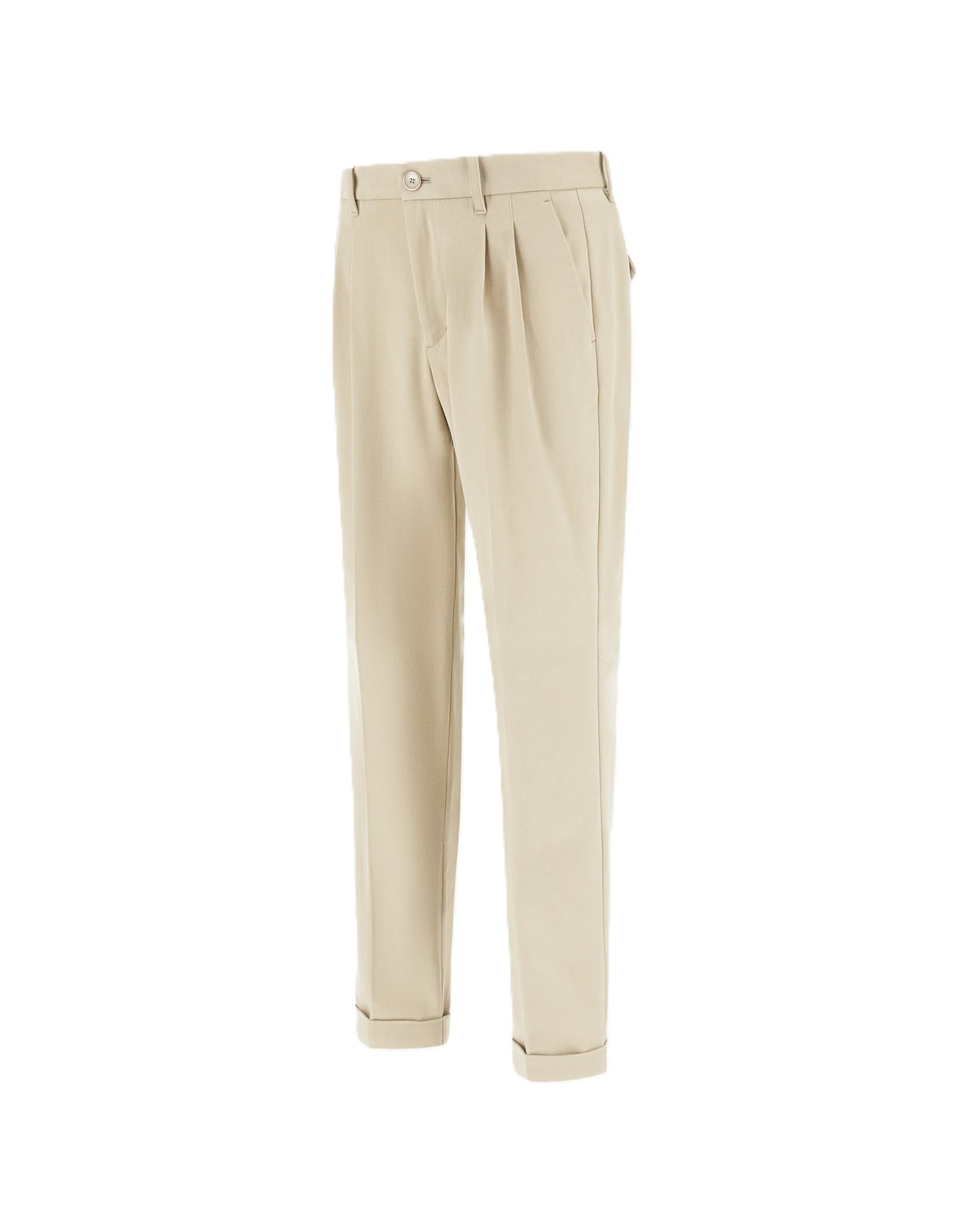 Pantaloni con risvolto regular fit