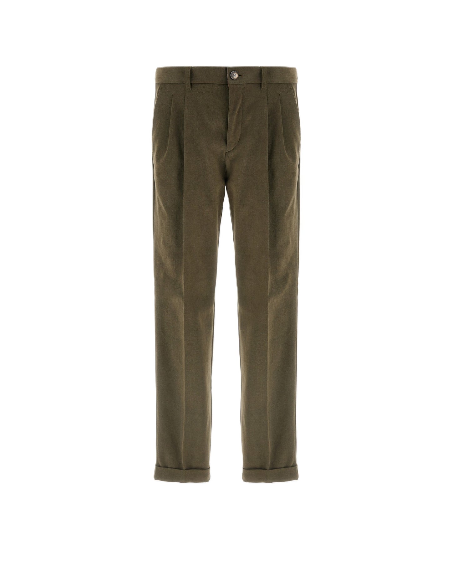 Pantaloni con risvolto regular fit