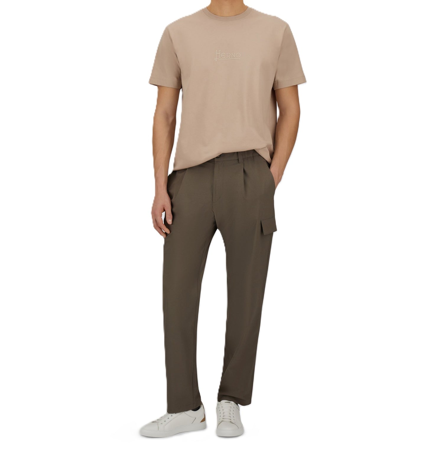 Pantaloni regular con pattine