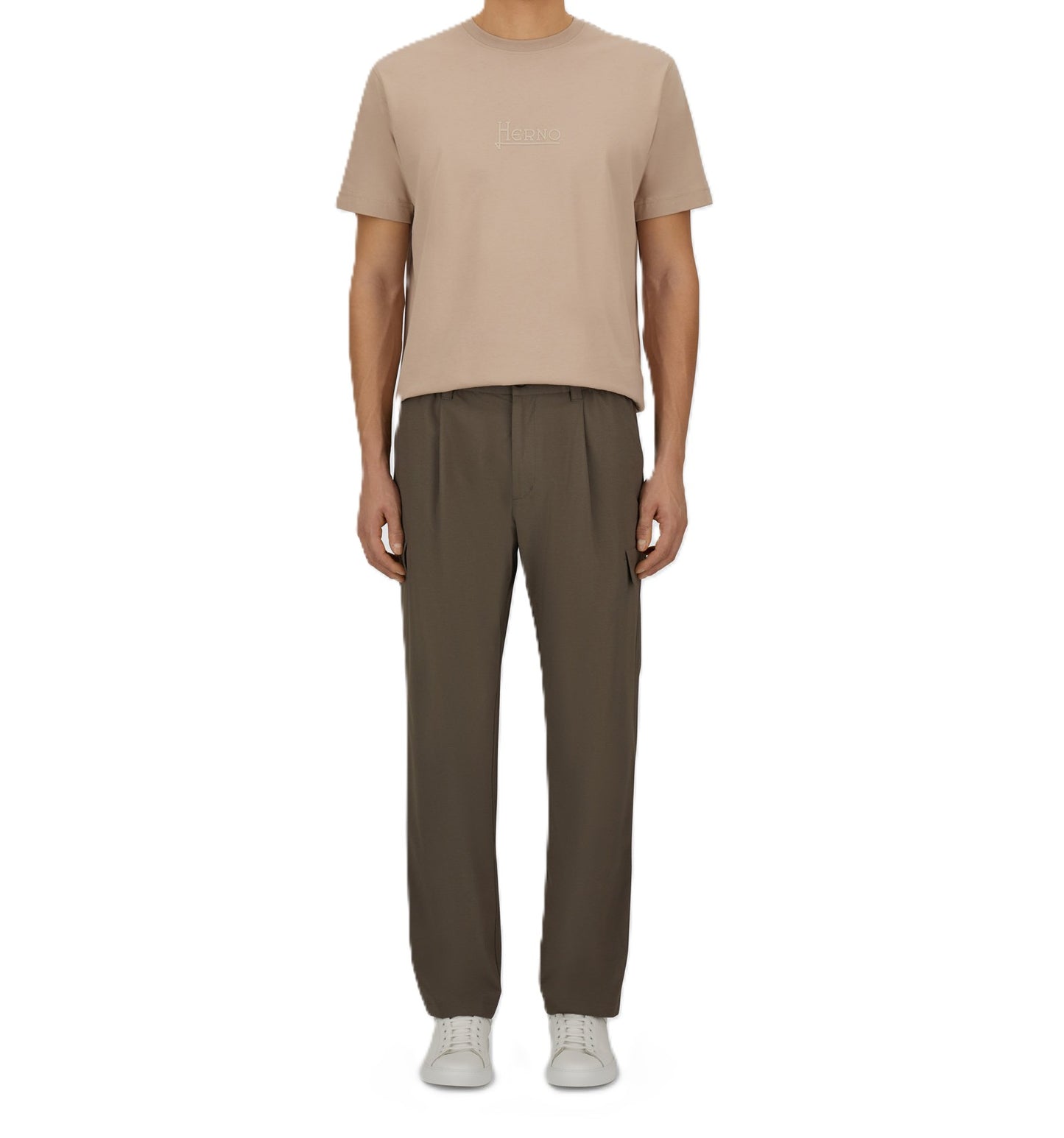 Pantaloni regular con pattine