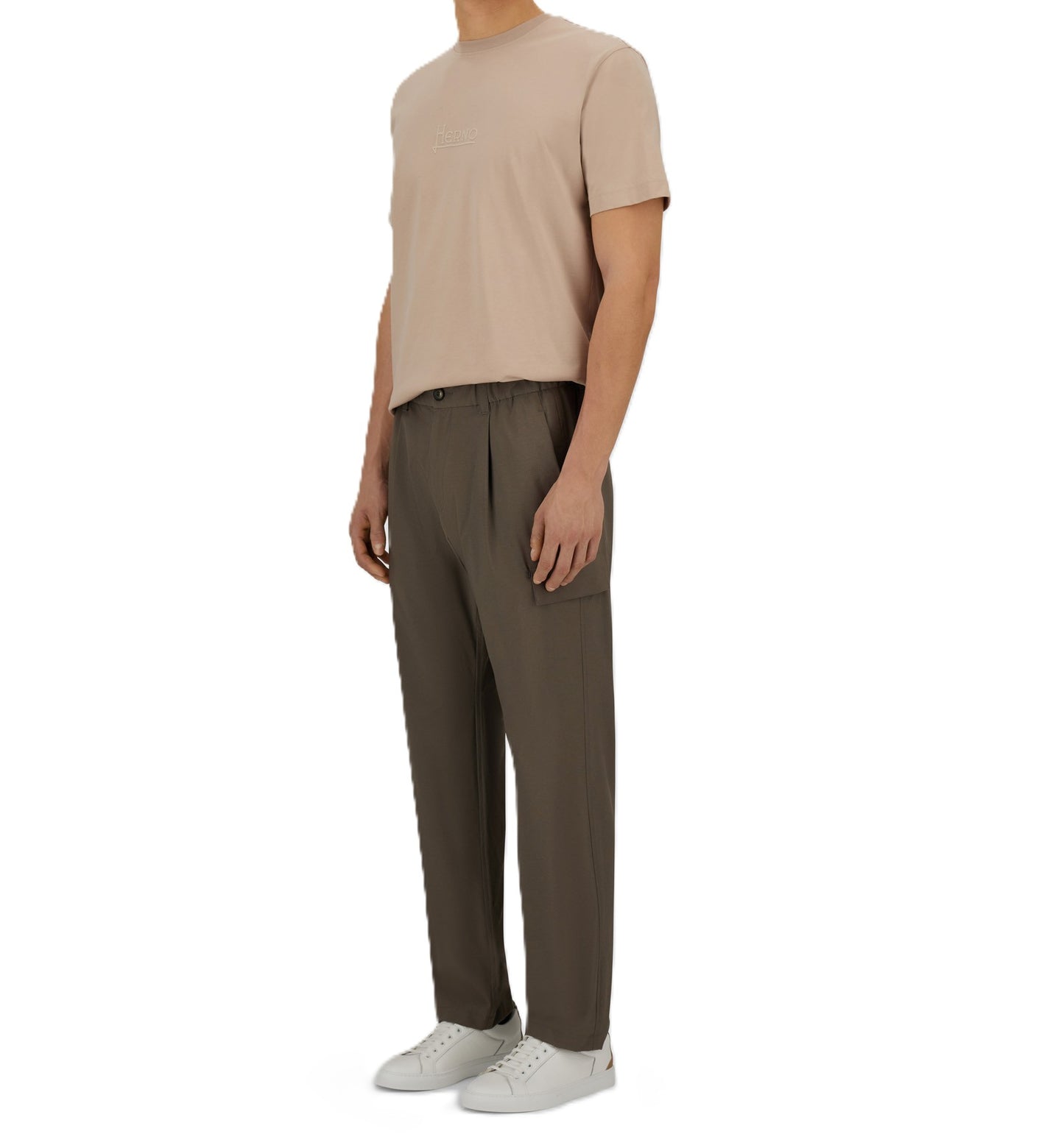Pantaloni regular con pattine