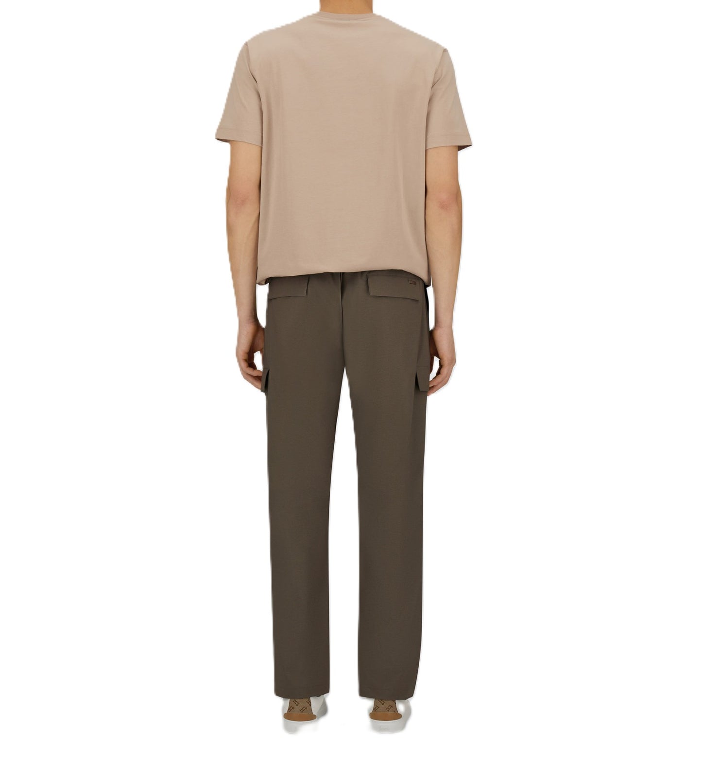 Pantaloni regular con pattine