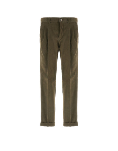 Pantaloni con risvolto regular fit