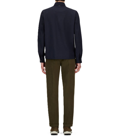Pantaloni con risvolto regular fit